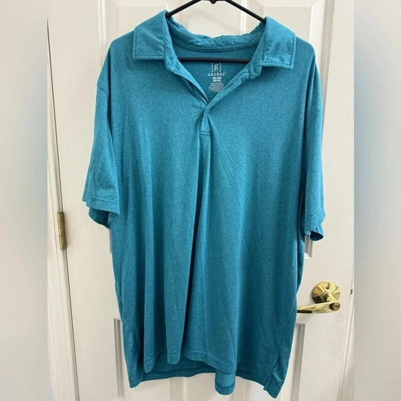 George Other - George light blue short sleeve pocket shirt XXL